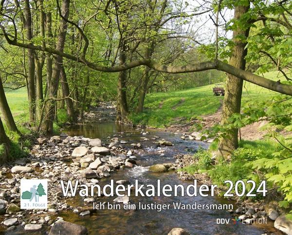 Wanderkalender 2024 - Ich bin ein lustiger Wandersmann