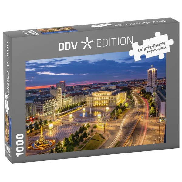 Puzzle Leipzig - Blaue Stunde über dem Augustusplatz (Motiv PK02)